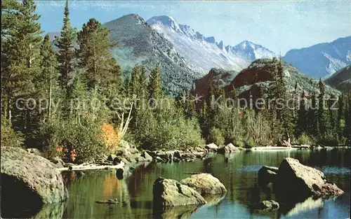 Rocky Mountain National Park Colorado Bear Lake Long Peak Kat. United States