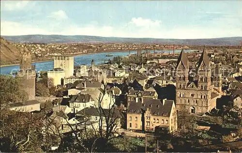 Andernach Rhein Stadtblick  Kat. Andernach