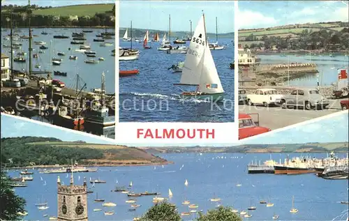 Falmouth Segelboot Hafen Boote  Kat. Grossbritannien