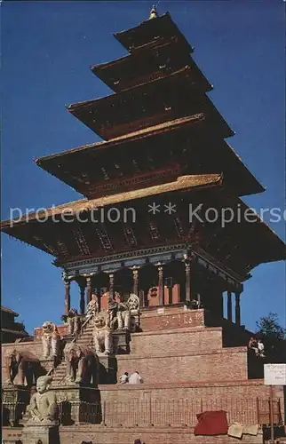 Nepal Nyatapola Temple Bhaktapur Kat. Nepal