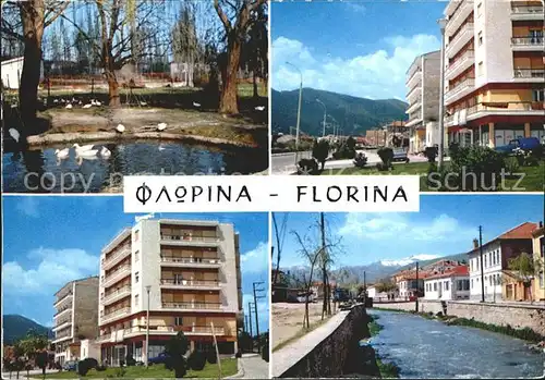 Florina Schwanenteich Gebaeude Strassenmotiv  Kat. Florina