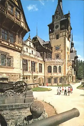 Sinaia Detaliu din fasada  Kat. Rumaenien