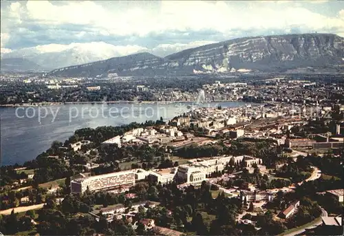 Geneve GE Palais des Nations Fliegeraufnahme Saleve  Kat. Geneve