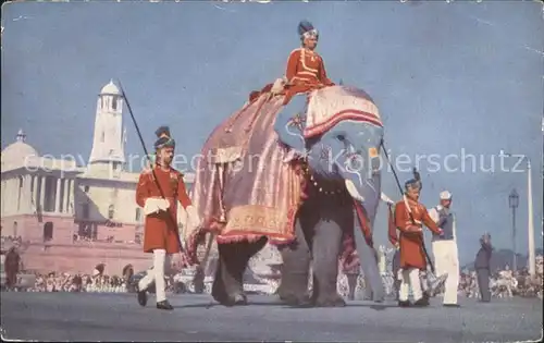 Indien President Elephant  Kat. Indien