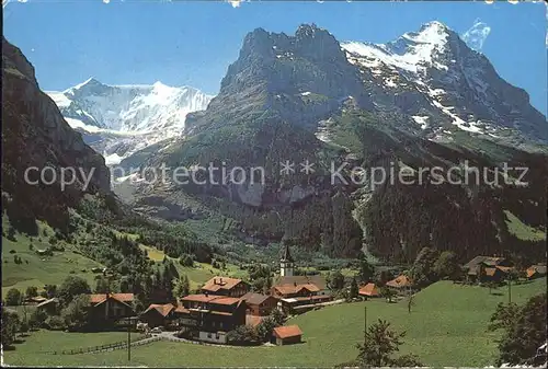 Grindelwald Fieschenhoerner Hoernli und Eiger Kat. Grindelwald
