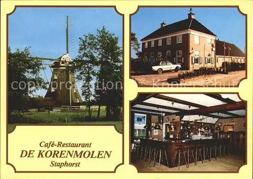Staphorst Cafe Restaurant de Korenmolen Kat. Staphorst
