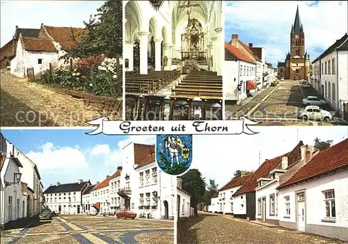 Thorn Limburg Kirche und Strassenpartien Kat. Thorn