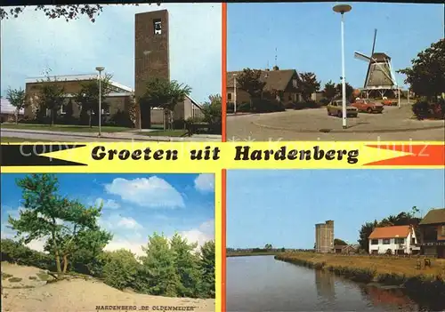 Hardenberg Niederlande mit Windmuehle / Niederlande /