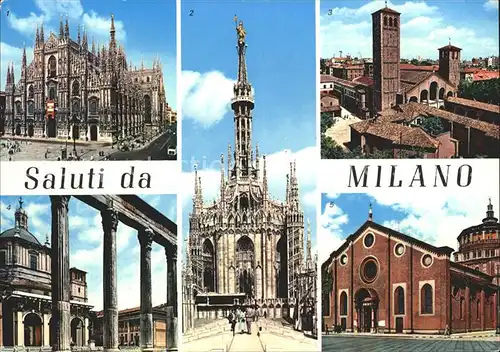 Milano Dom und Kirchen Kat. Italien