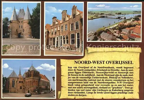 Overijssel Noord West Stadttor Bruecke Kirche