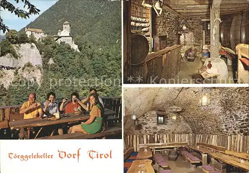 Dorf Tirol Schloss Toerggelerkeller Inneres Kat. Tirolo