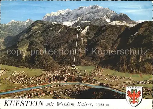 Kufstein Tirol mit Wildem Kaiser Kat. Kufstein