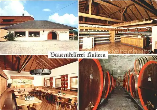 Kaltern Weinstrasse Tirol Bauernkellerei Weinkoststube Verkaufsraum Koststube Keller Kat. 