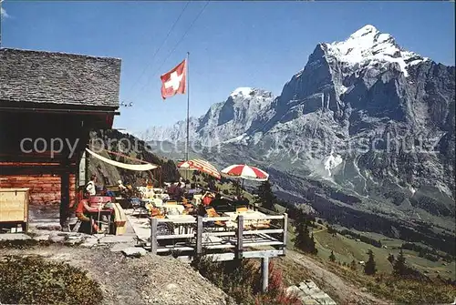 Grindelwald Berghaus Waldspitz Wellhorn Wetterhorn Kat. Grindelwald