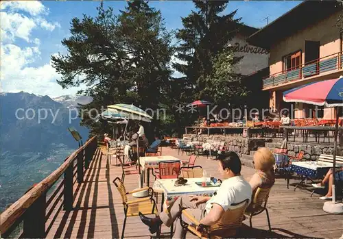 Hafling Meran Hotel Belverdere Terrasse Kat. Avelengo Suedtirol