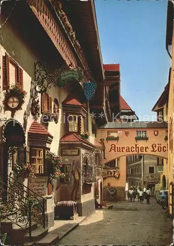 Kufstein Tirol Roemerhofgassse Restaurant Auracher Loechl Kat. Kufstein