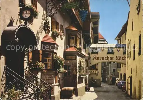 Kufstein Tirol Restaurant Auracher Loechl Kat. Kufstein