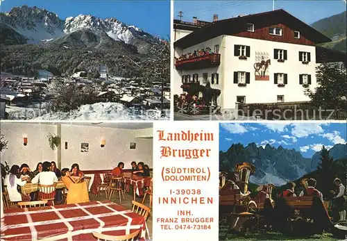 Innichen Suedtirol Landheim Brugger Kat. San Candido Innichen Pustertal