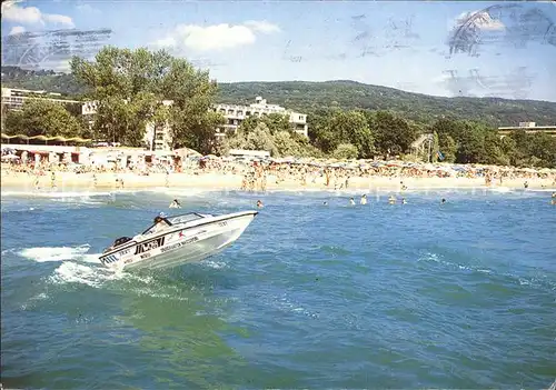 Slatni Pjassyzi Strand Motorboot / Varna Bulgarien /