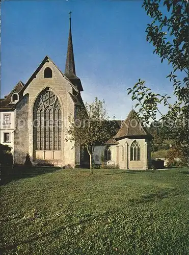 Hauterive FR Chevet du choeur chapelle San Nicolas / Hauterive Fribourg /Bz. Saane