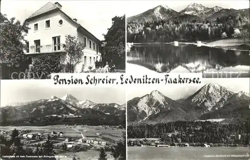 Ledenitzen Pension Schreier Faakersee Panorama Kat. Villach