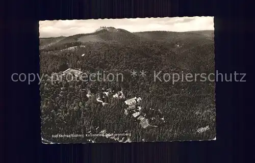 Ravensberg Harz Fliegeraufnahme Katzenstein mit Ravensberg