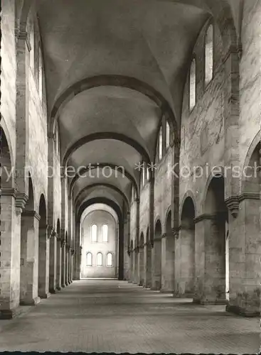 Eberbach Rheingau Basilika Mittelschiff  Ehemalige Zisterzienser Abtei Kat. Eltville am Rhein