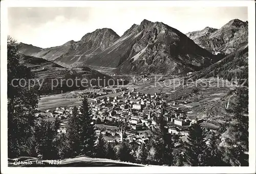 Bormio Gesamtansicht mit Alpenpanorama Kat. Italien