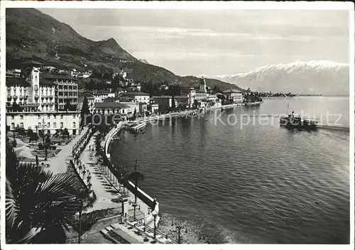 Gardone Riviera Lago di Garda Panorama Uferstrasse Kat. Italien