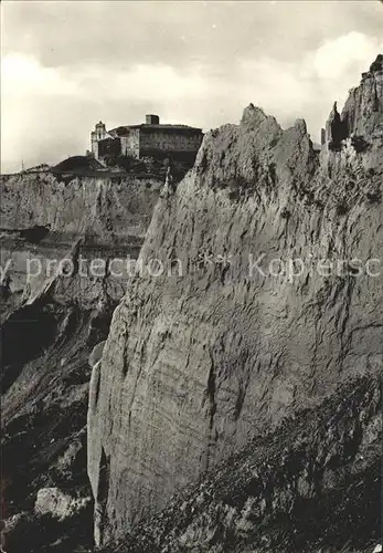 Volterra Le Balze e la Badia Felsen Abtei Kat. Italien