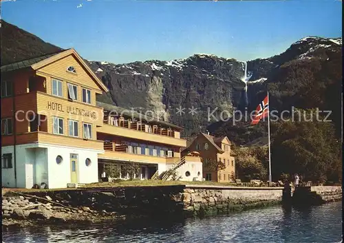 Hardanger Hotel Ullensvang Fahne Kat. Norwegen