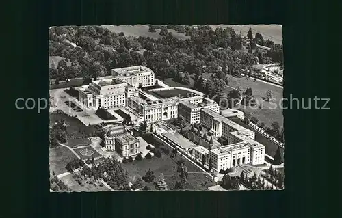 Geneve GE Palais des Nations vue aerienne Kat. Geneve