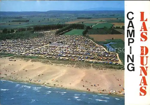 Sant Pere Pescador Camping Las Dunas Fliegeraufnahme Kat. Costa Brava Spanien