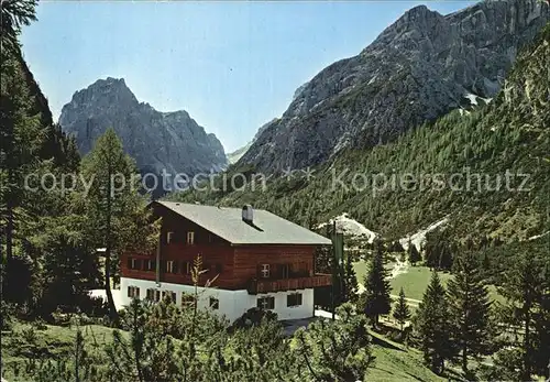 Dolomiten Pustertal Drei Schusterhuette Section Drei Zinnen Kat. Italien