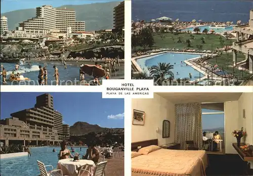 Playa de las Americas Hotel Bouganville Playa Swimmingpool Zimmer Kat. Arona Tenerife Islas Canarias