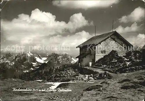 Hochsteinhuette mit Alpenpanorama Kat. Lienz