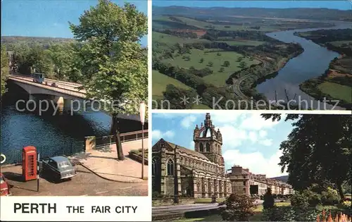 Perth Schottland Queens Bridge Sankt Leonard s Church The Tay Valley Kat. United Kingdom