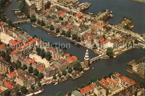 Amsterdam Niederlande Fliegeraufnahme des Montelbaanturms Kat. Amsterdam