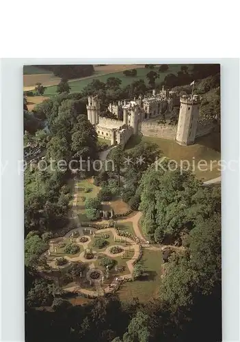 Warwick Castle Fliegeraufnahme Kat. Grossbritannien