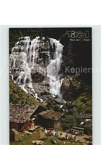Tirol Region Alm am Wasserfall Kat. Innsbruck