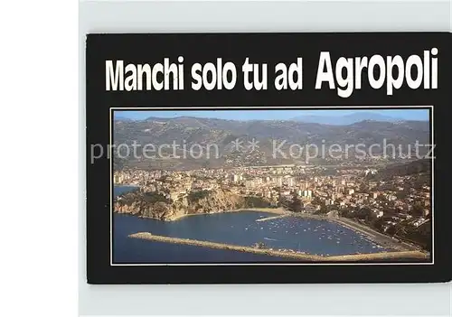 Agropoli Fliegeraufnahme Kat. Italien