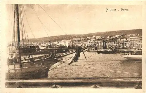 Fiume Hafen  Kat. Rijeka