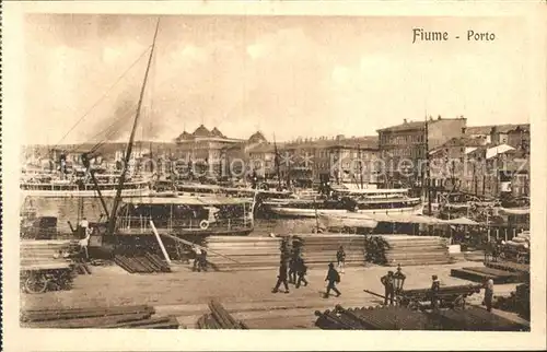 Fiume Hafen  Kat. Rijeka