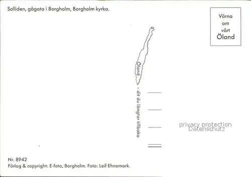 Borgholm Solliden gagata  Kat. Schweden
