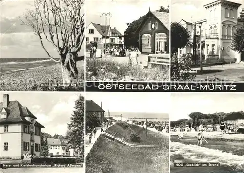 Graal-Mueritz Ostseebad Strand Waldhotel Sanatorium Richard-Assmann  / Seeheilbad Graal-Mueritz /Bad Doberan LKR