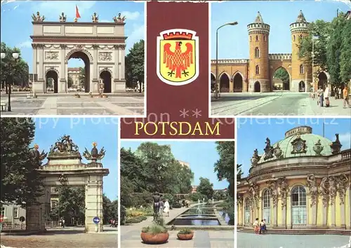 Potsdam Brandenburger Tor Nauener Tor Jaegertor Freundschaftsinsel Schloss Sanssouci Kat. Potsdam