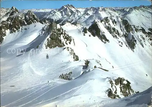 Arlberg Vallugabahn mit Hohem Riffler Tirol Kat. Oesterreich