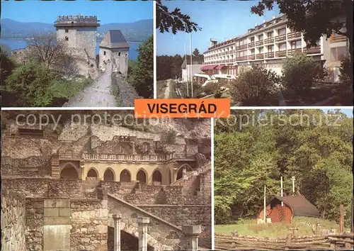 Visegrad Schloss Teilansichten Kat. Ungarn