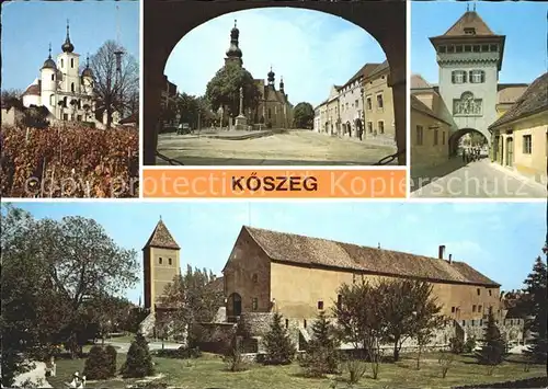 Koeszeg Schloss Kirche Stadttor Kat. Ungarn