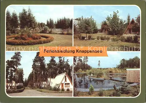 Knappenrode Horka Feriensiedlung Knappensee Anlagen Finnhuetten I und II Entengehege / Horka Oberlausitz /Goerlitz LKR
